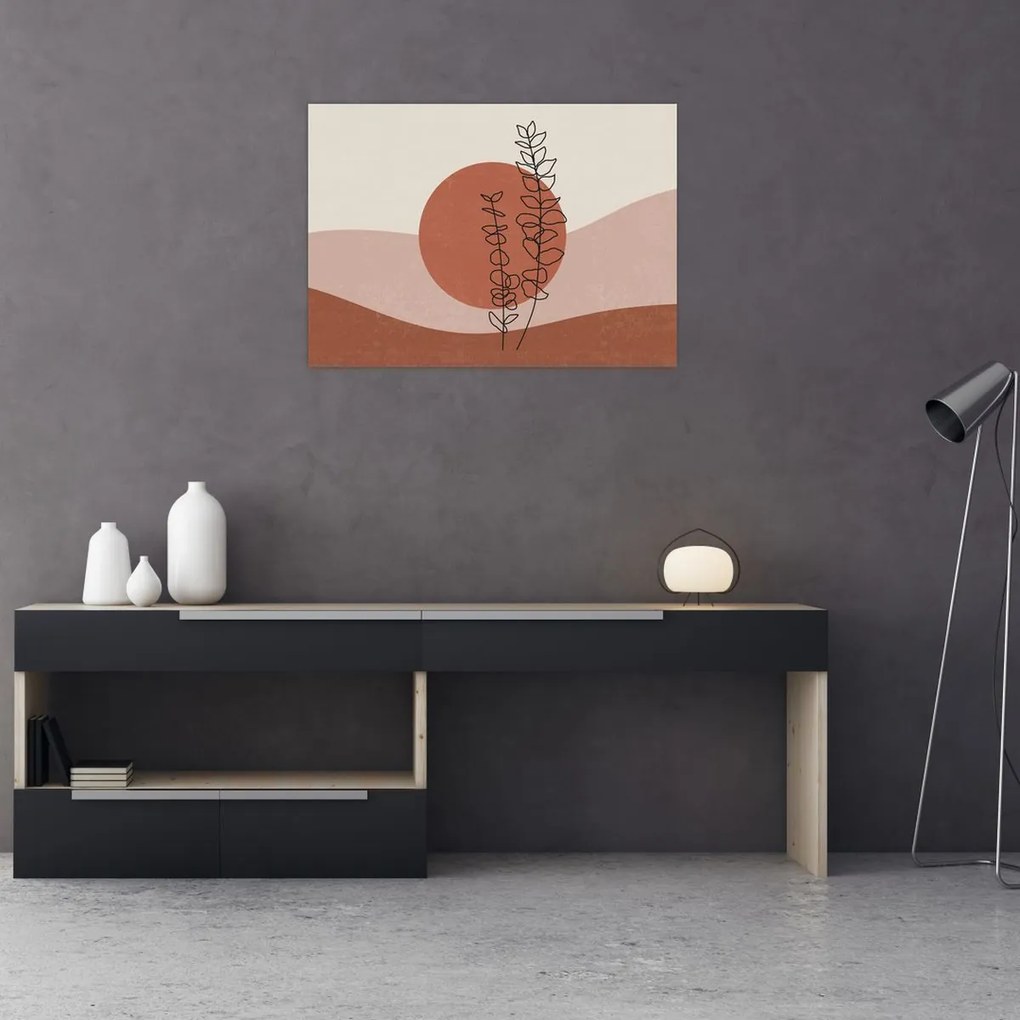 Kép - Boho levelek N⁰1 (70x50 cm)