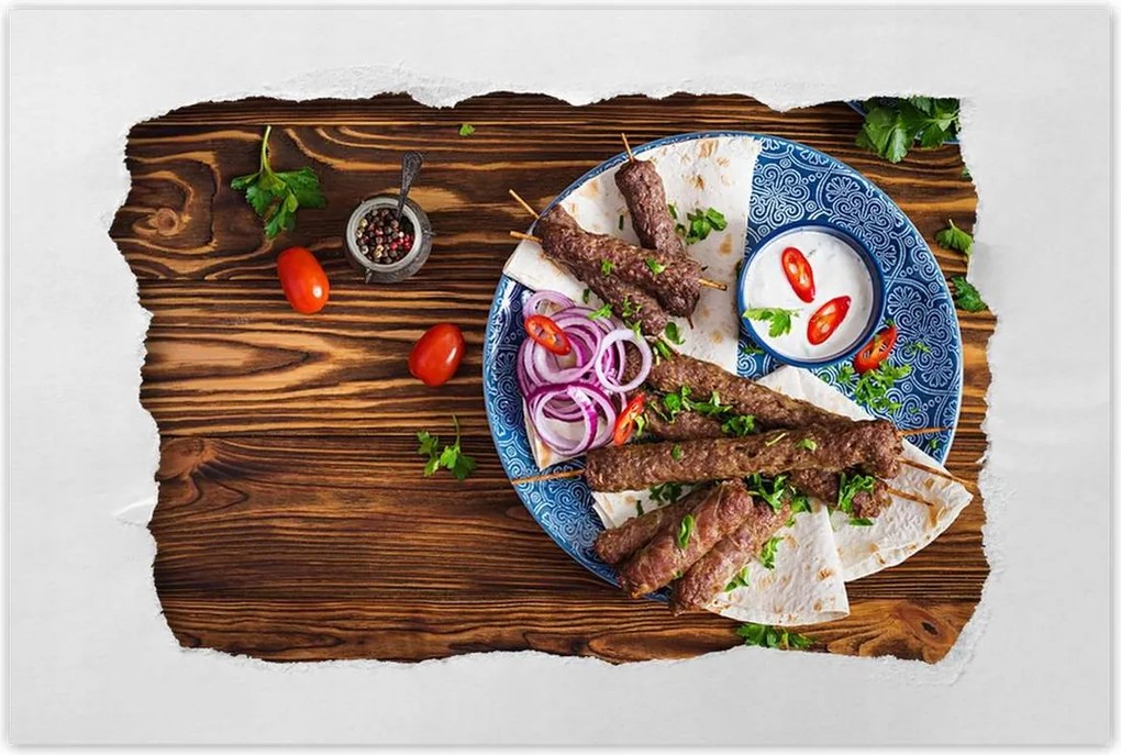 Poszterek 60x40 Török kebab Élelmiszer