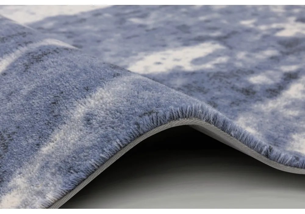 Kék gyapjú szőnyeg 133x180 cm Albo – Agnella