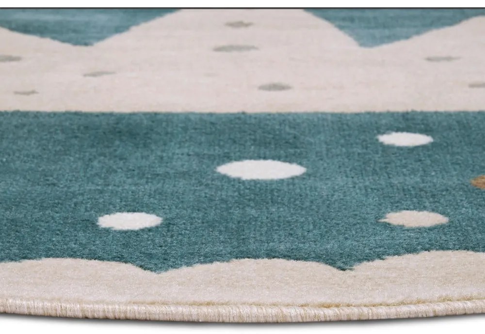 Kék gyerek szőnyeg ø 100 cm Crown – Hanse Home