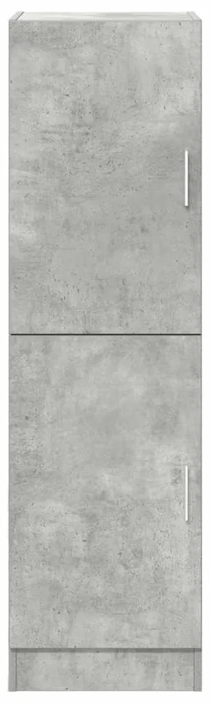 vidaXL betonszürke szerelt fa konyhaszekrény 38 x 41,5 x 131,5 cm