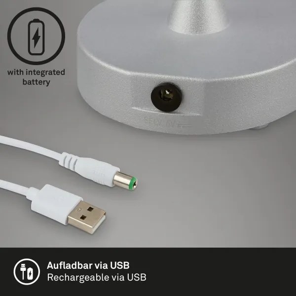 Brilo - LED dimmelhető, újratölthető kültéri asztali lámpa OLANA LED/3W/5V IP44