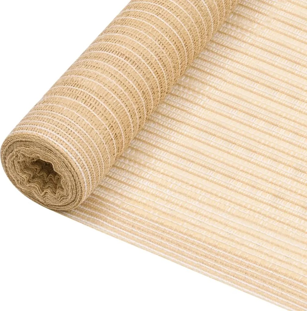 vidaXL bézs HDPE belátásgátló háló 3,6 x 10 m 150 g/m²