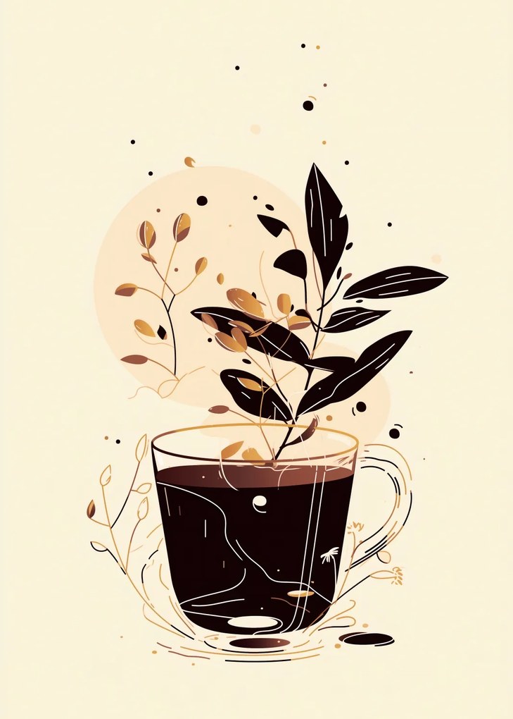 Poszter 50x70cm Őszi virágtartó