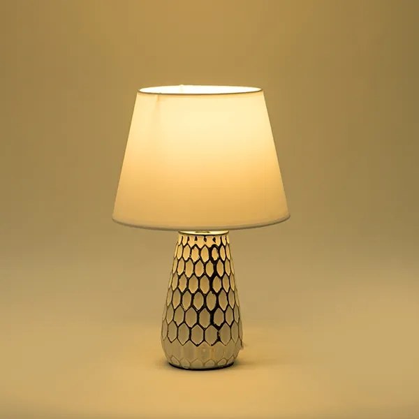 Asztali lámpa 1xE14/40W/230V fehér/ezüst