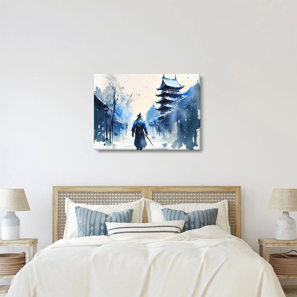 Kép - Szamuráj, akvárium (70x50 cm)