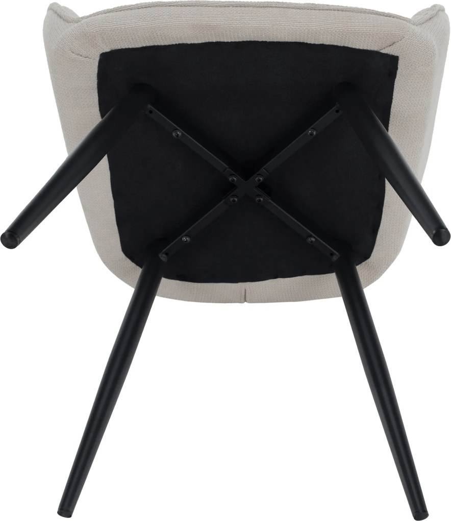 Design fotel, bézs/fekete, MARKEN