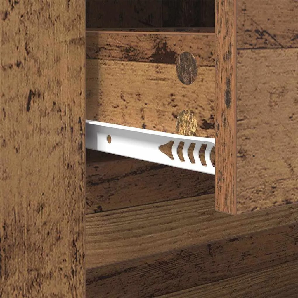 Dohányzóasztal with Drawer Régi fa 102 x 44.5 x 50 cm Faanyag