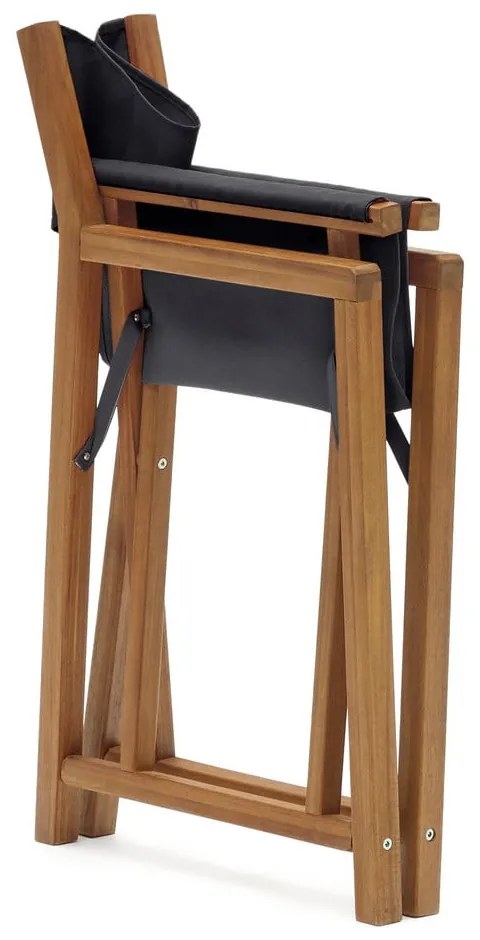 Fekete-natúr színű tömörfa kerti szék Thianna – Kave Home