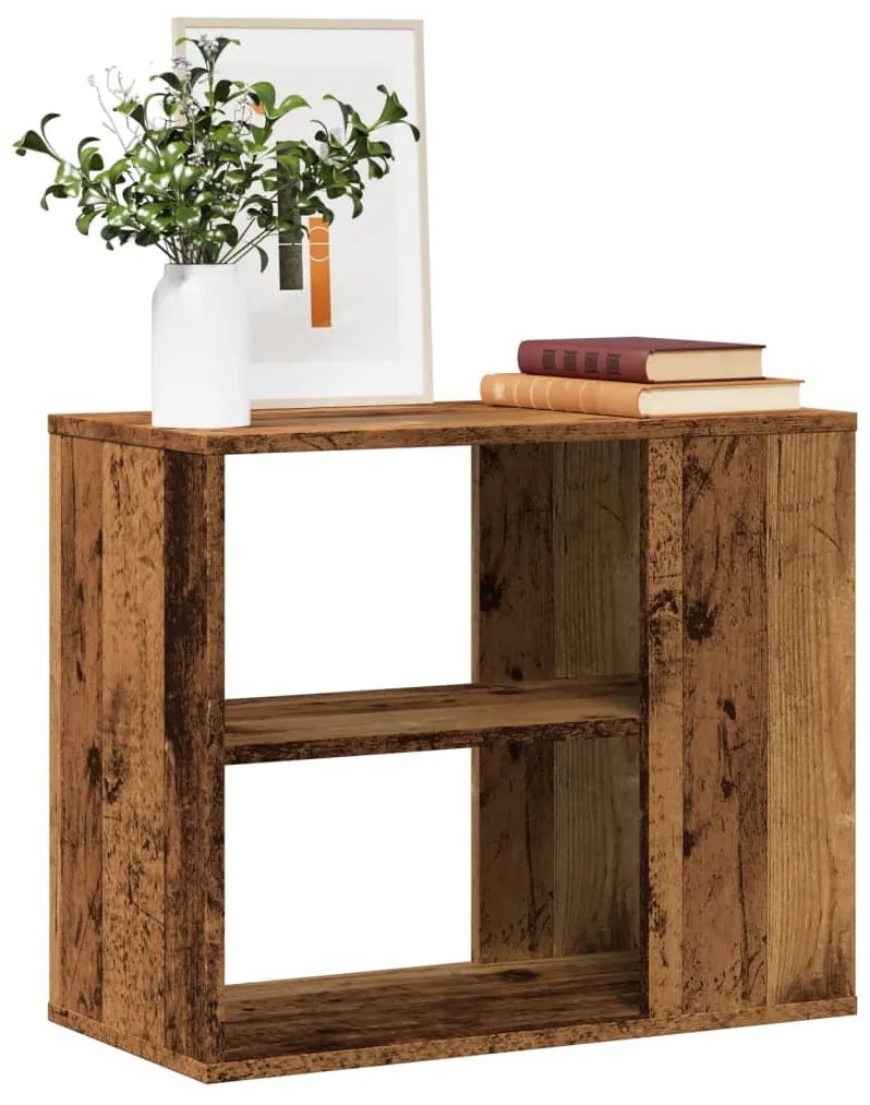 antik fa színű szerelt fa kisszekrény 60 x 30 x 50 cm