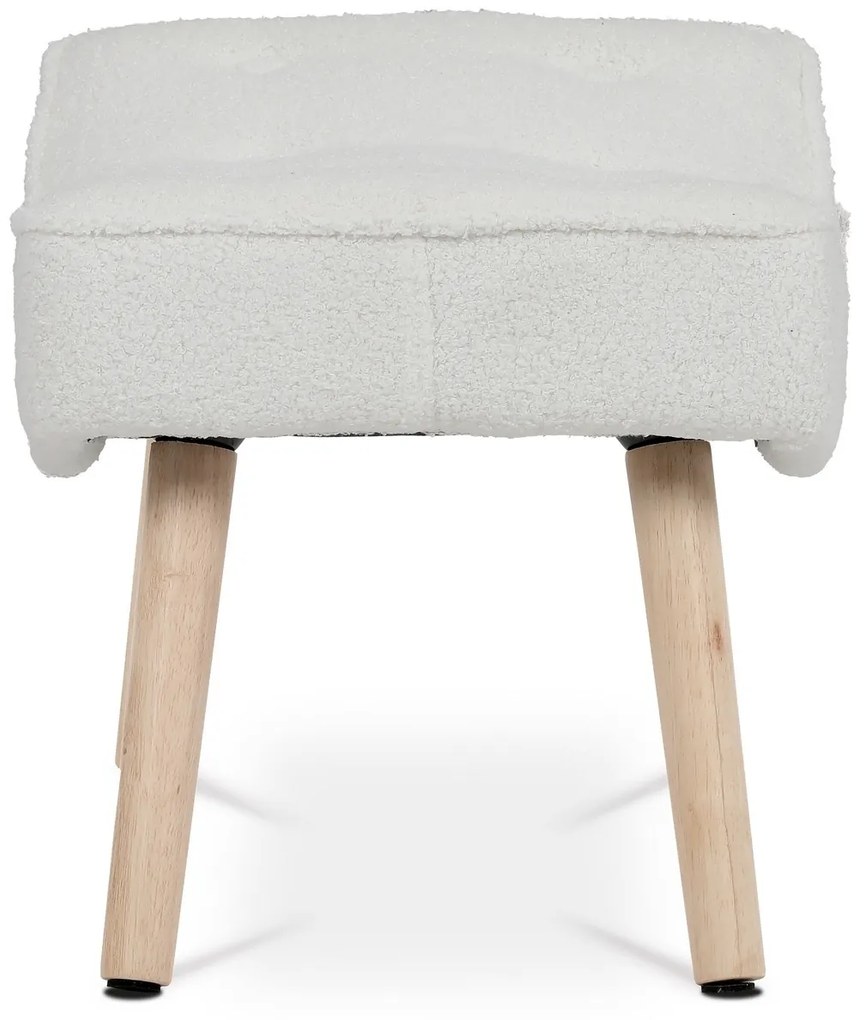 Bouclé WT2 lábtartó, fehér
