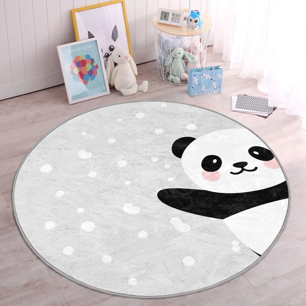 Világosszürke gyerek szőnyeg ø 120 cm Comfort – Mila Home