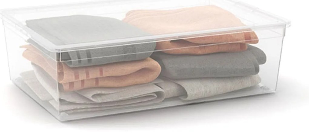 KIS Tárolódoboz C-BOX L 27l, átlátszó