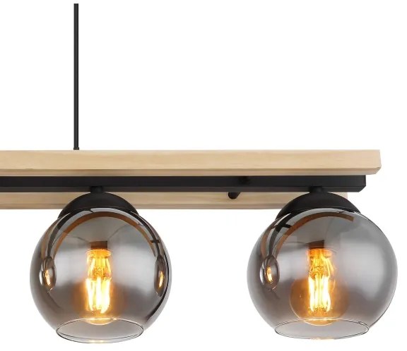 Globo 15569-4H - Csillár zsinóron CONNI 4xE27/25W/230V