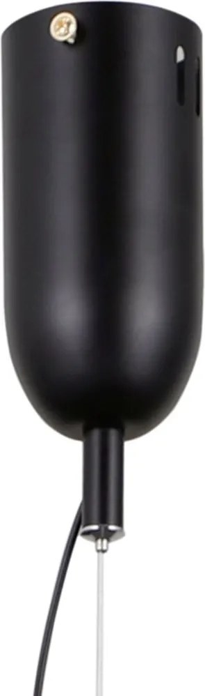 Italux modern függeszték fuente matt fekete átlátszó itxpnd-34395-3v-bk