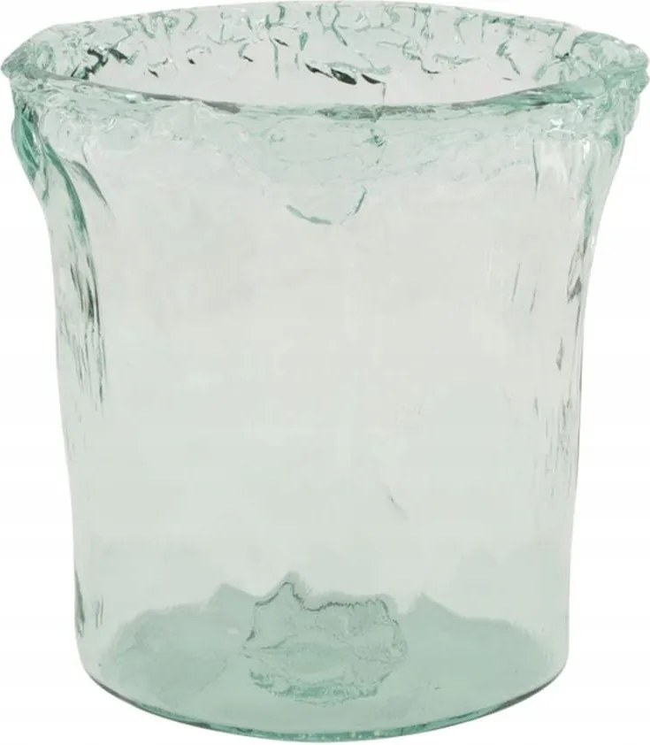 Üveg váza átlátszó öko 24x28cm