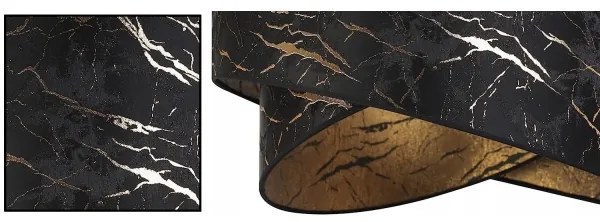 Csillár rúdon 1xE27/60W/230V fekete/arany