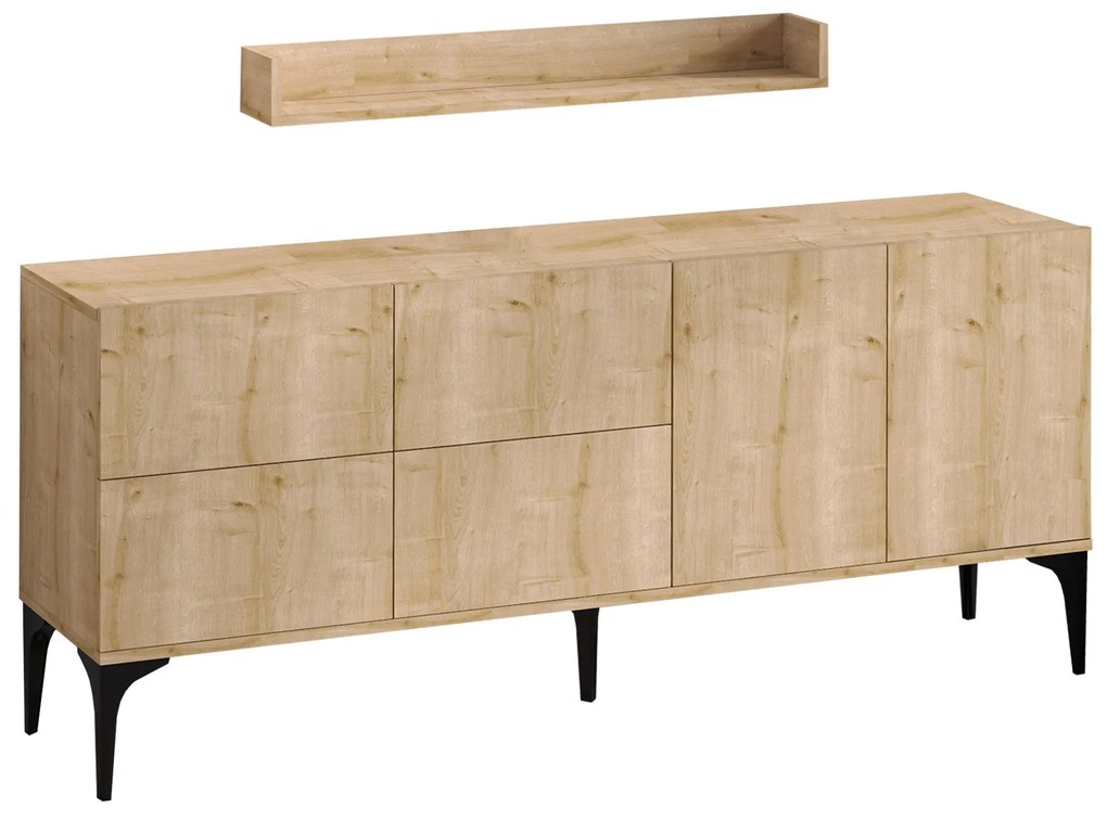 Konzolasztal Stella - Sapphire Oak