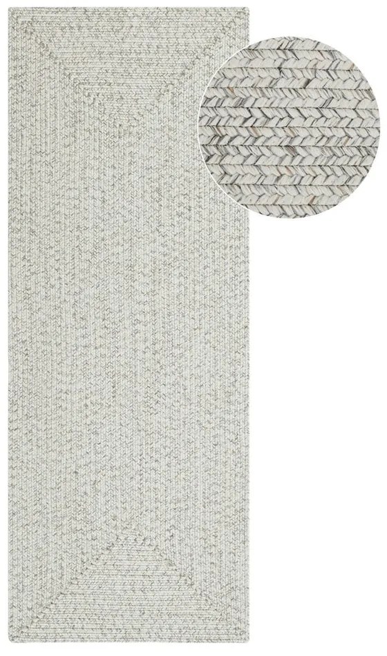 Fehér-bézs kültéri futószőnyeg 200x80 cm - NORTHRUGS