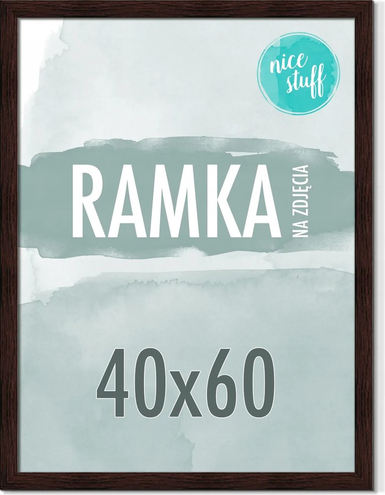 Képkeret 40x60 Képkeret 60x40 sötétbarna Wenge barna
