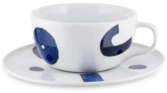 Yunoki edény, teáscsésze csészealjjal - Alessi