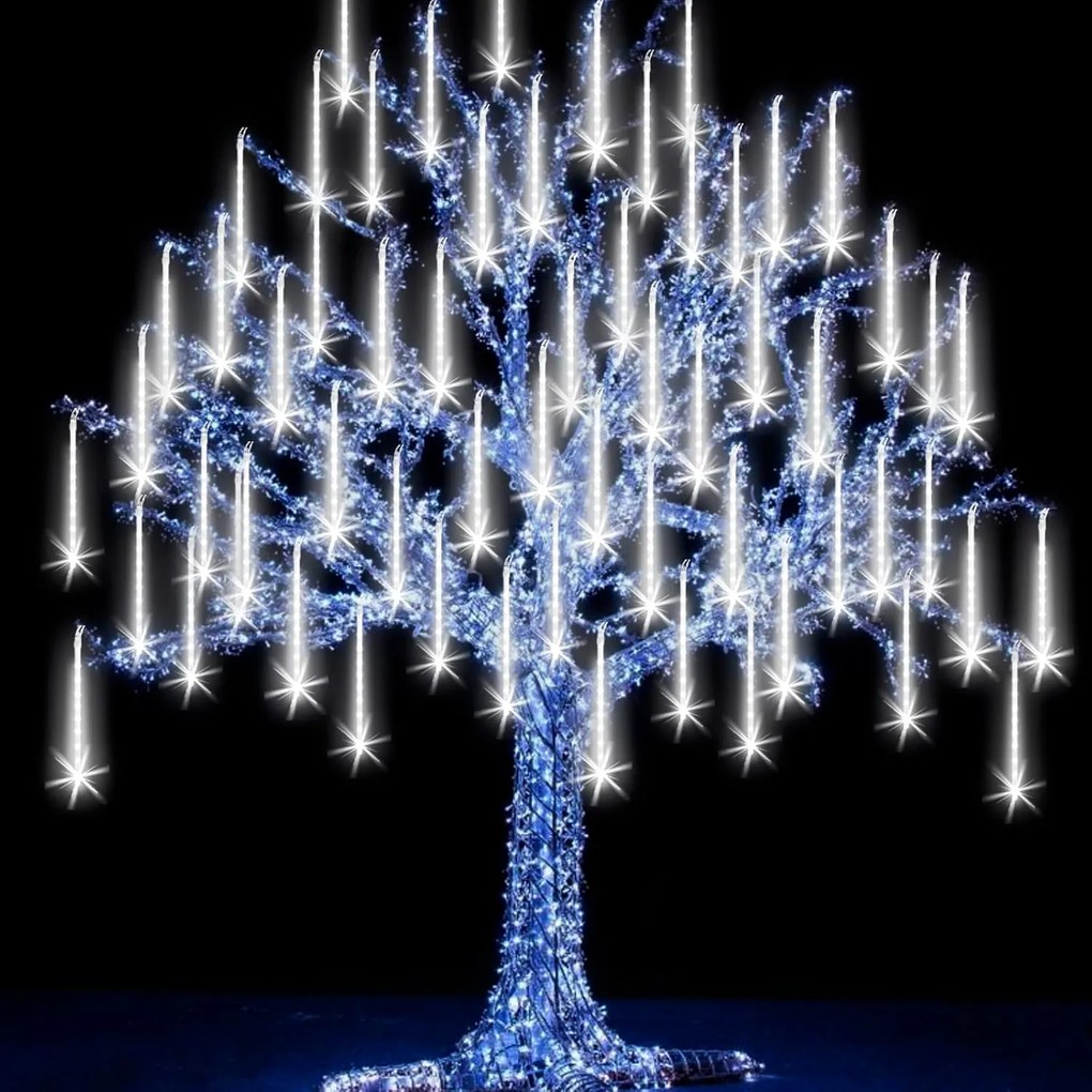 10db LED-es karácsonyi fények meteoresővel Esküvői kert Karácsony