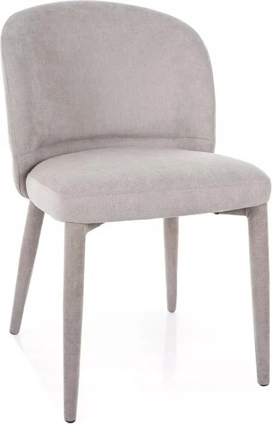 Szürke kárpitozott szék nappaliba, étkezőbe és konyhába modern Tino