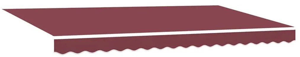 Behúzható napellenző Burgundi 350 x 200 cm Pamut és Alumínium