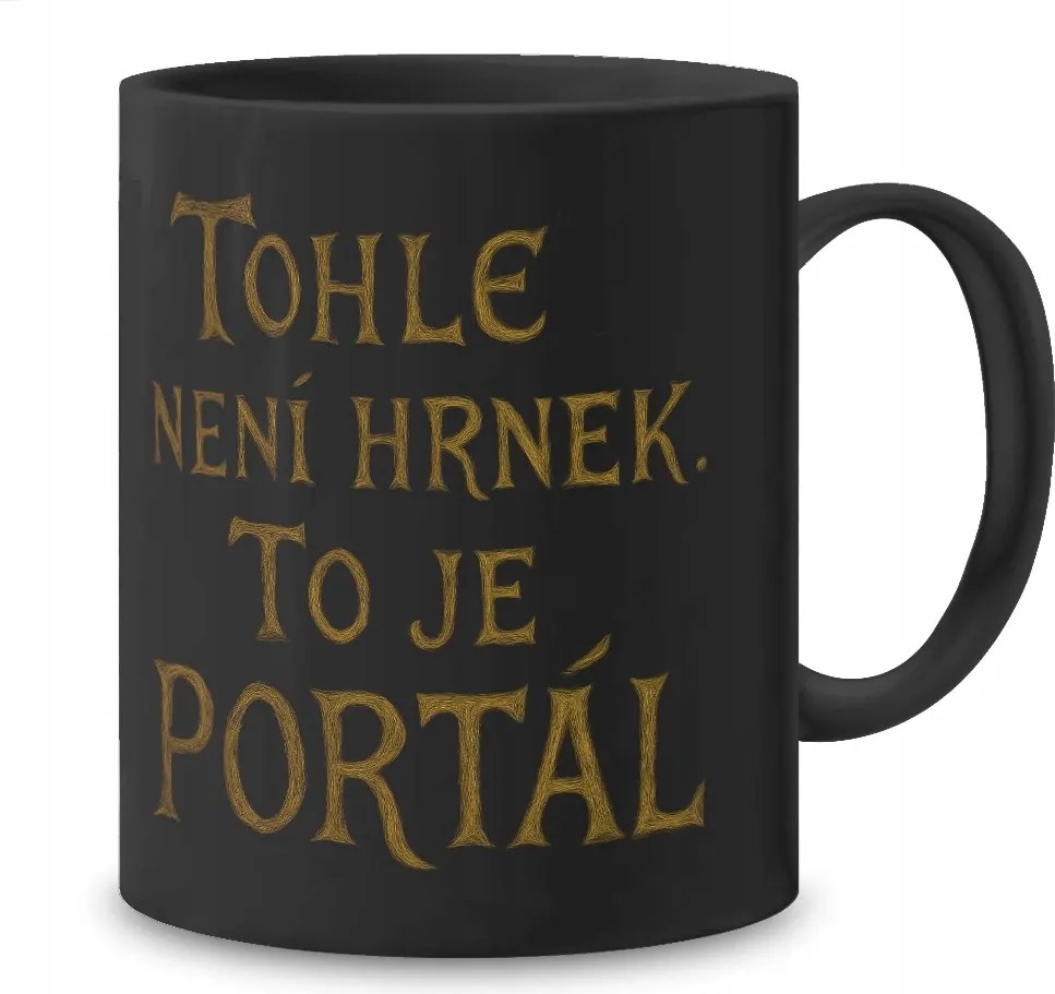 Bögre kávékedvelőknek Ez nem egy bögre Ez egy portál