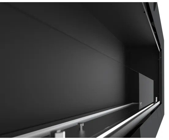 InFire - Beépített BIO kandalló 49x120 cm 3kW fekete