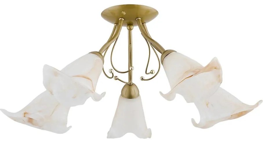 Felületre szerelhető csillár  MARCELLO 5xE14/10W/230V arany