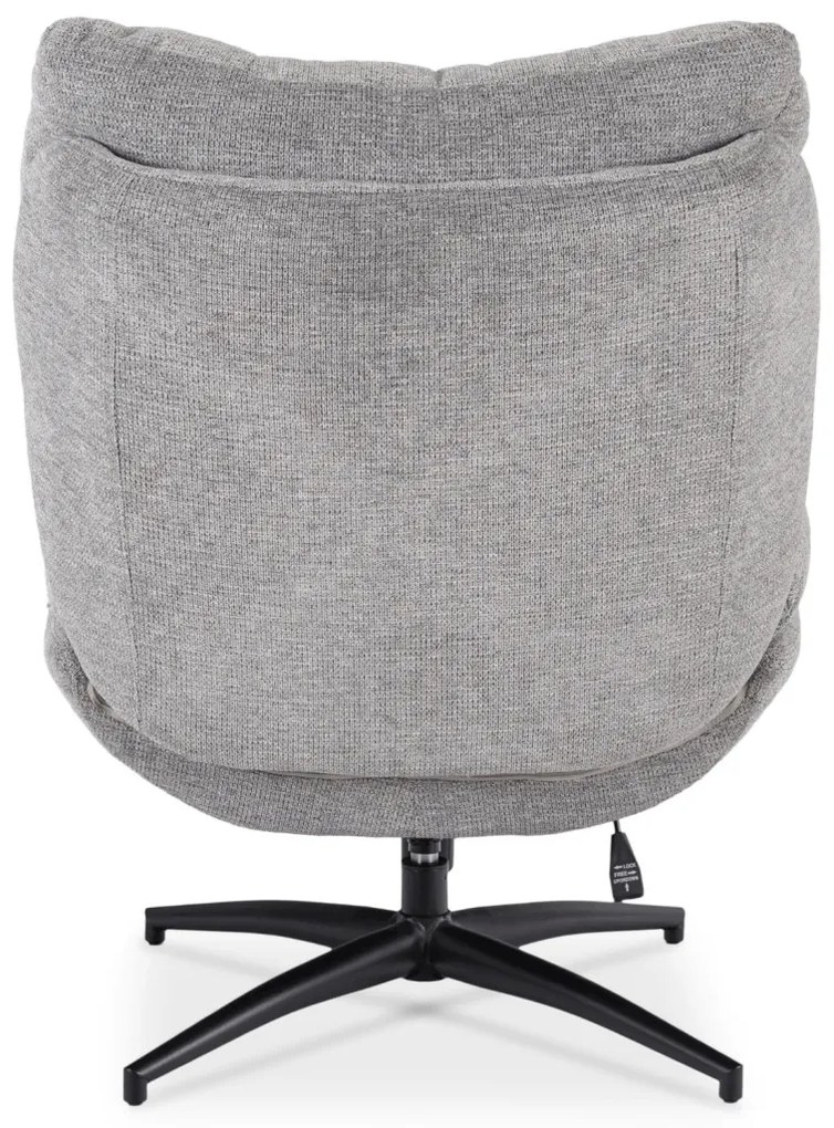 Forgó Relaxfotel Lábtartóval Szürke Színben. FREMONT