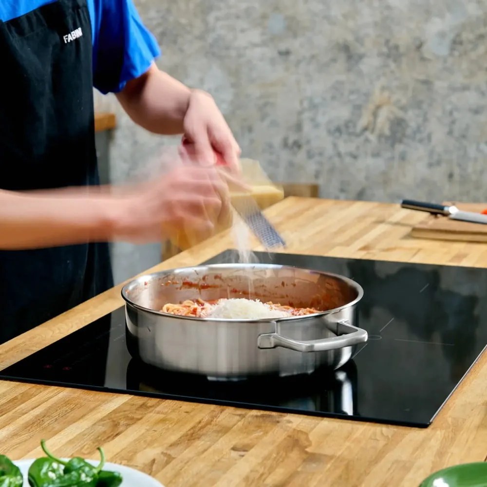 Rozsdamentes acél serpenyő fedővel ø 28 cm tegame Lucca 3.0 – FABINI