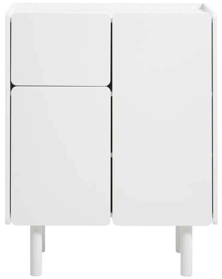 Fehér szekrény 80x100x40 cm Bera – Unique Furniture
