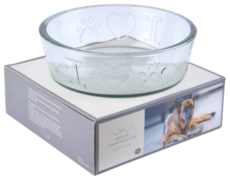 Üveg tálka kisállatoknak ø 24 cm – Ego Dekor