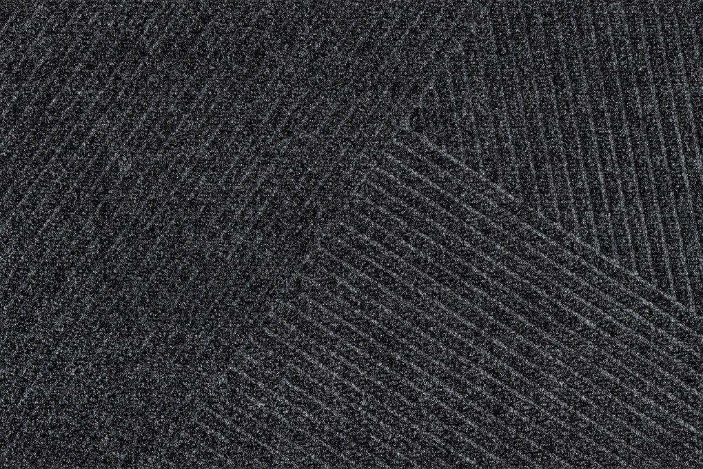 Lábtörlő kültéri bejárati szőnyeg|Dune|Stripes Dark grey 60x90cm