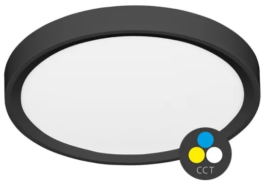 Ecolite W007-CCT/40W/CR - LED Mennyezeti lámpa SALY LED/40W/230V IP40 fekete