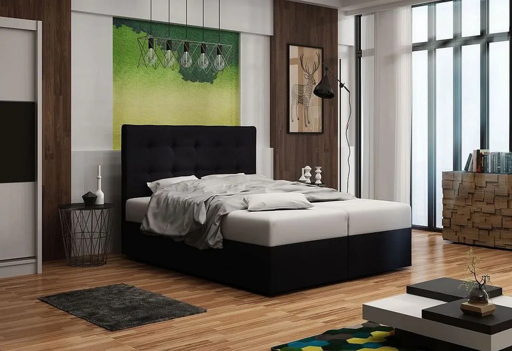 DOUBLE 1 kárpitozott ágy, 180x200, cosmic16