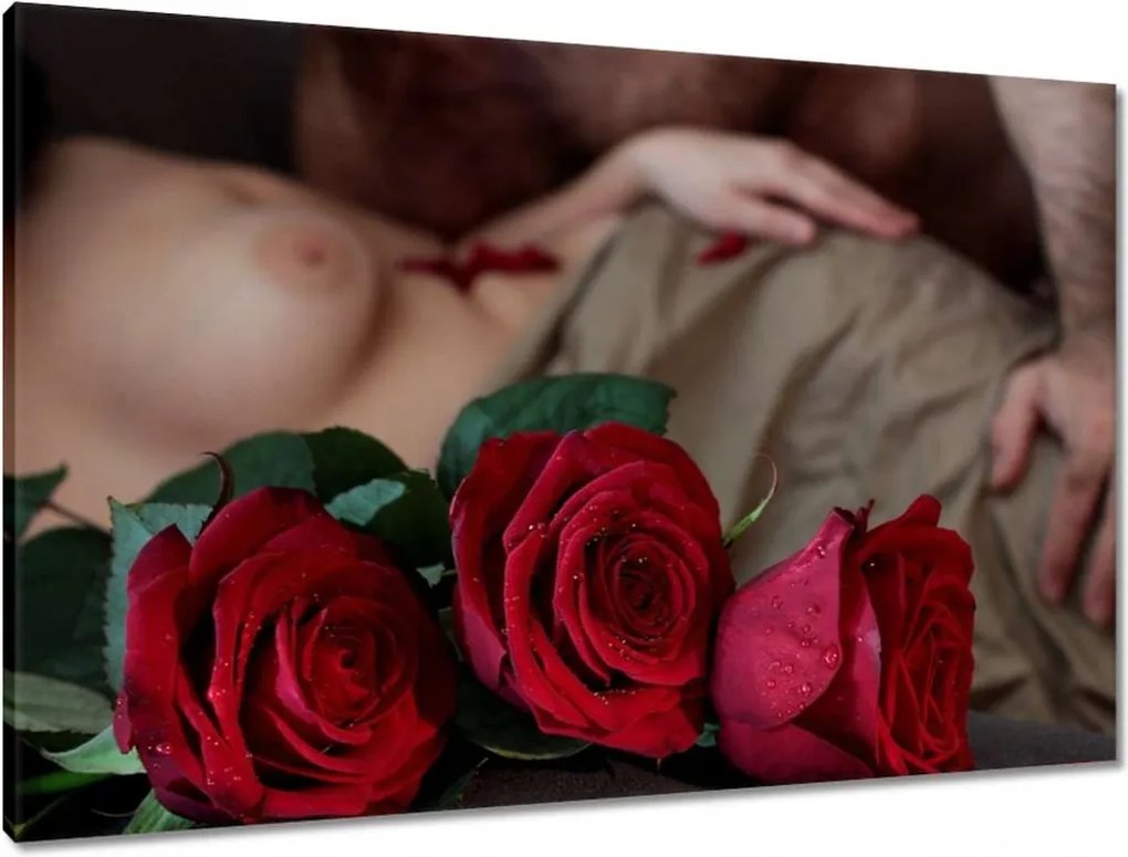 Vászonkép 90x60 Aktok Meztelenség Szerelem Fotó