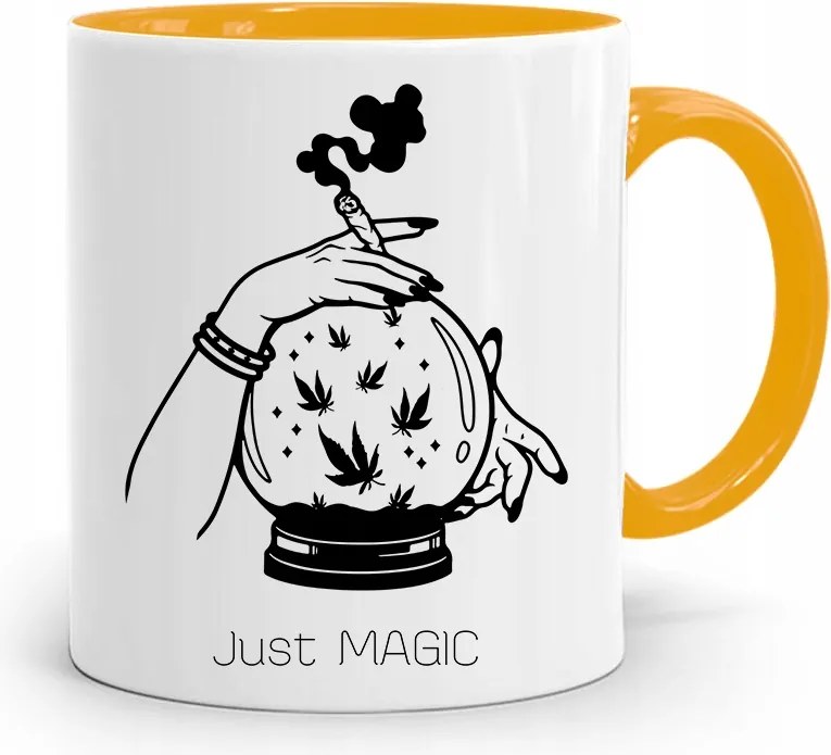 Dohányosoknak 420 Cbd Bögre Sárga Ajándék fényképes nyomtatással