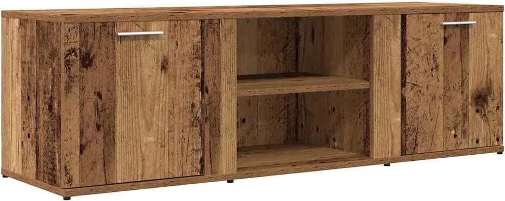 vidaXL TV szekrény Régi fa 120x34x37 cm Gépelt fa