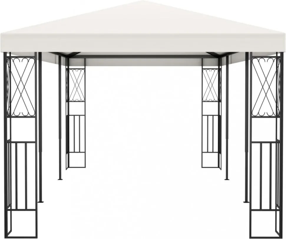krémszínű szövetpavilon 3 x 6 m