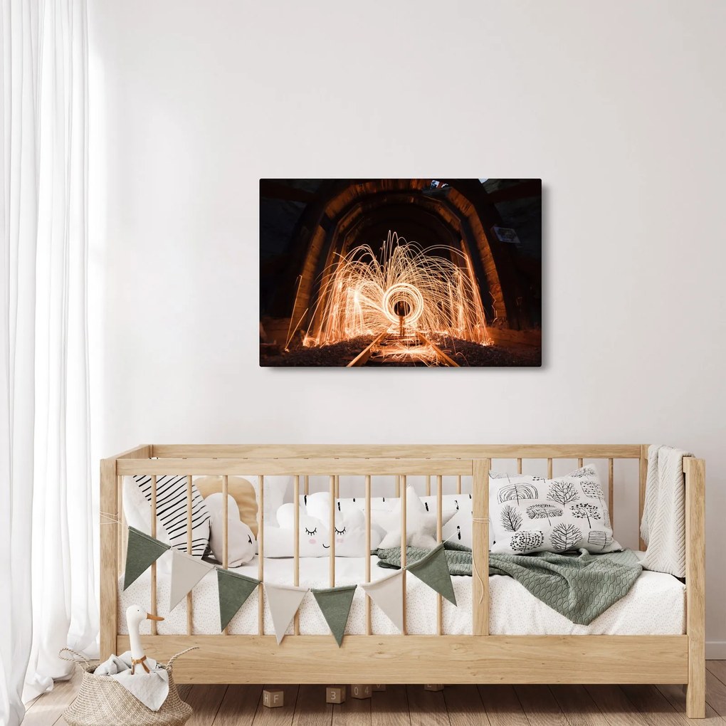 Kép - Fényes show a síneken (90x60 cm)