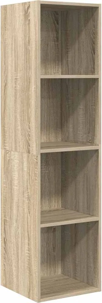 vidaXL sonoma tölgy színű szerelt fa fali TV-szekrény 37x37x142,5 cm