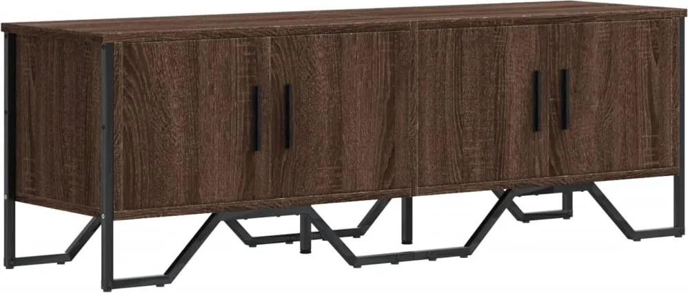 vidaXL barna tölgy színű szerelt fa TV-szekrény 122 x 34 x 41 cm