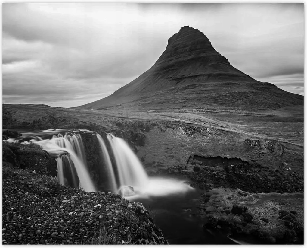 Poszterek 50x40 Kirkjufell vízesés