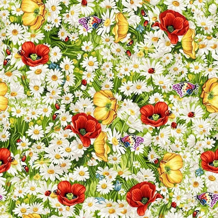 10 cm-es Abrosz Daisy gobelin margaréta Különböző Minták virágokkal