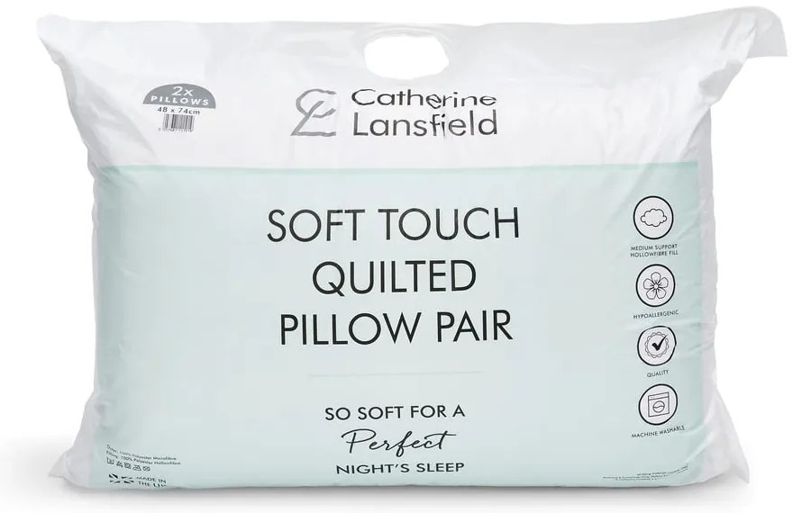 Párna 2 db-os 74x48 cm Quilted Comfort Embossed – Catherine Lansfield