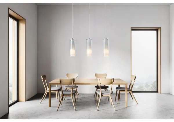 EGLO 90305 - PINTO NERO 3xE27/60W függesztett lámpa, füstszínű