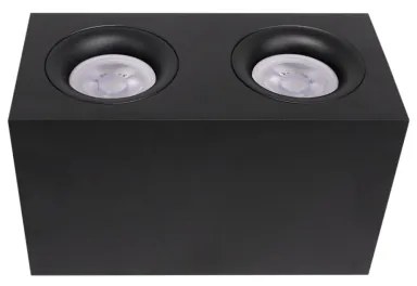 Maytoni C013CL-02B - Spotlámpa SLIM 2xGU10/50W/230V fekete